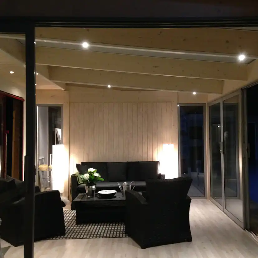 Integrerad LED-Belysning Landskap för Uterumsstomme Skimra