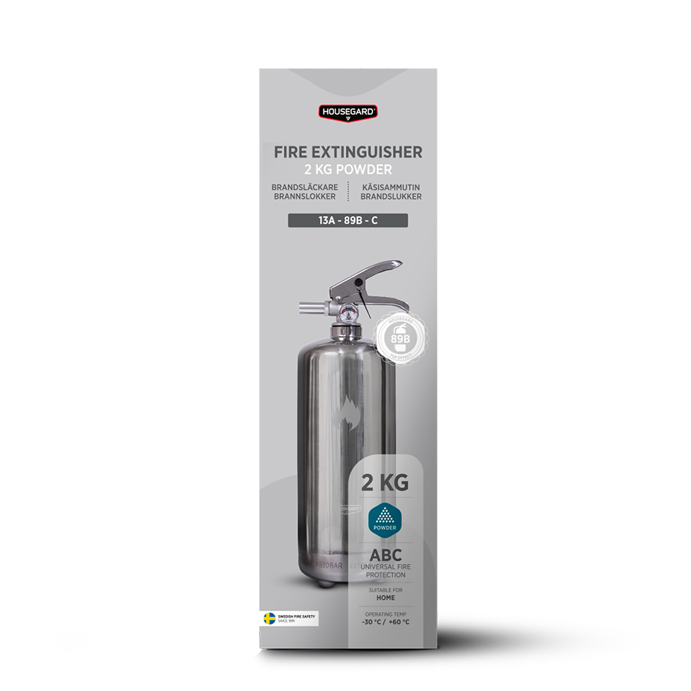 Brandsläckare Housegard 2 kg Pulversläckare