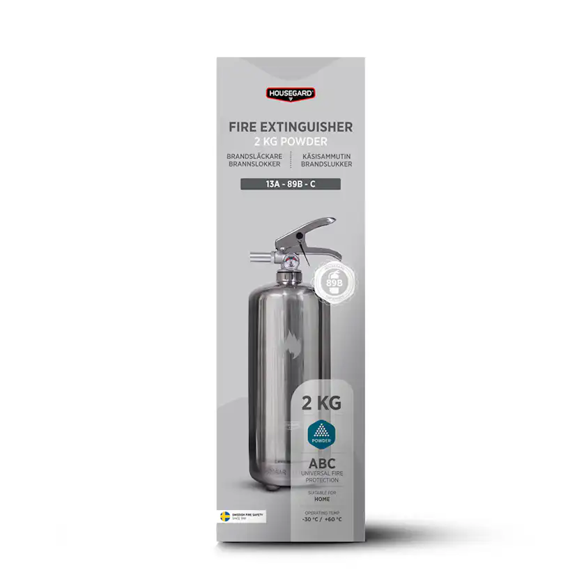 Brandsläckare Housegard 2 kg Pulversläckare