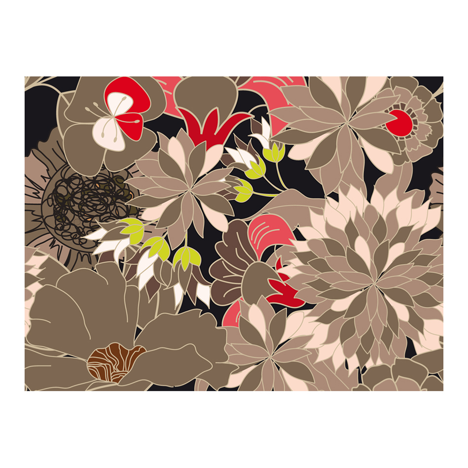 Fototapet Arkiio Floral Design Gray