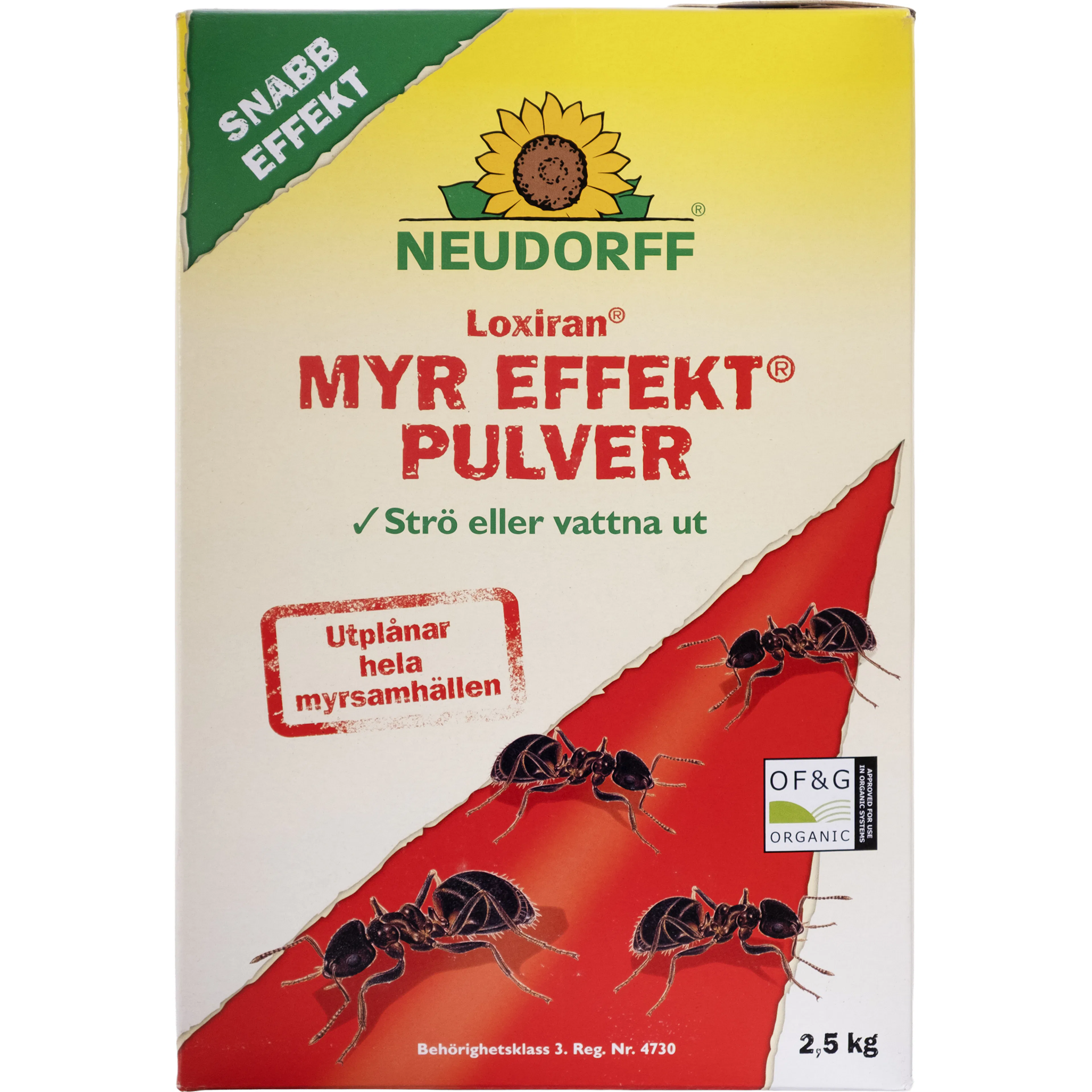 Insektsbekämpning Neudorff Myr Effekt Pulver Utomhus 2,5 kg