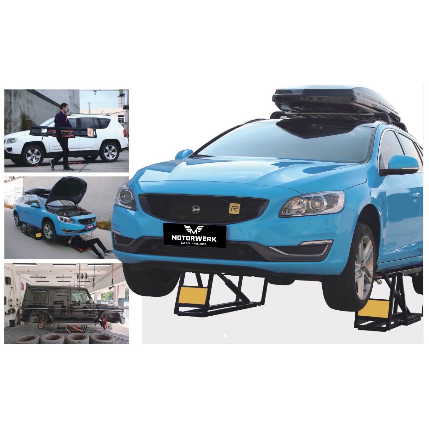 Bärbar Billyft Motorwerk 2500 kg 230V