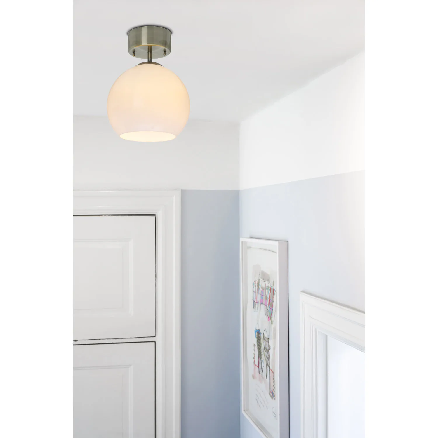 Plafond Cottex Salle Taklampa med Glaskupa