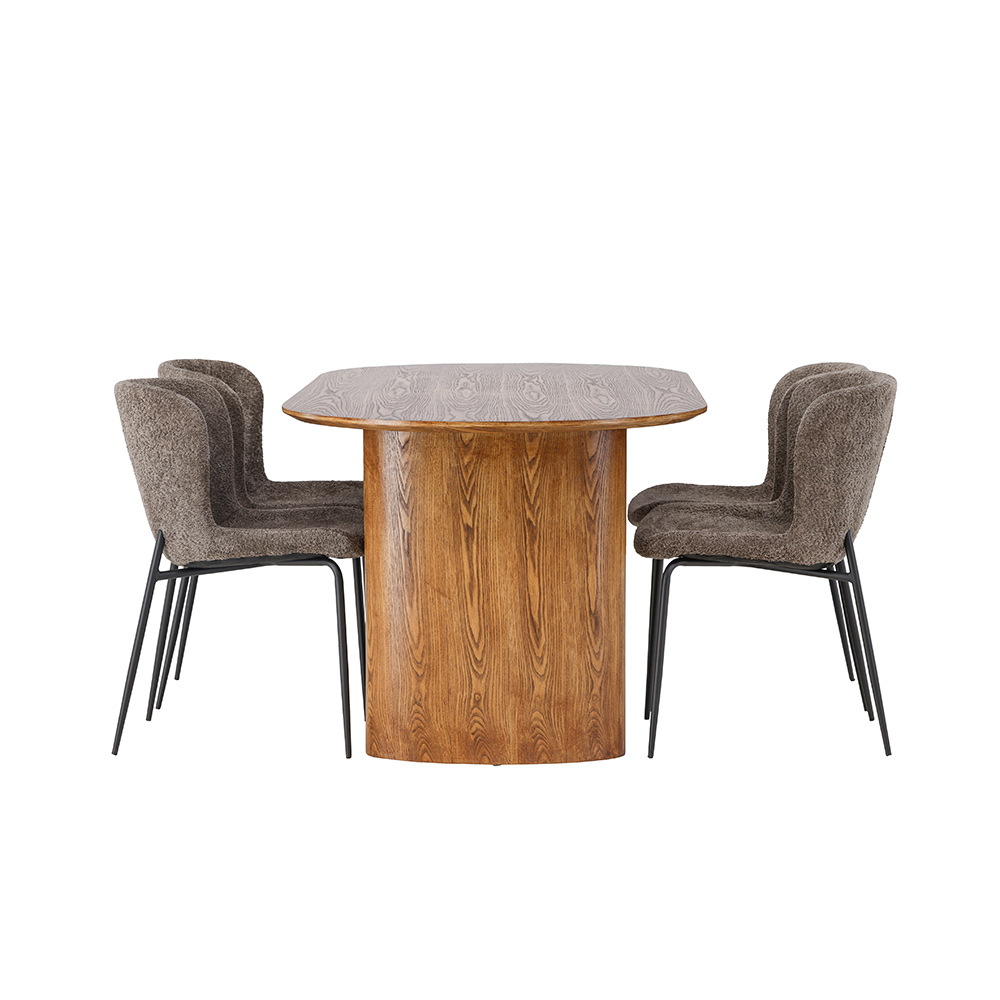 Matgrupp Venture Home Isolde med 4 Modesto Stolar