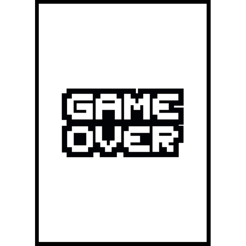 Game Over 50x70 50x70 cm