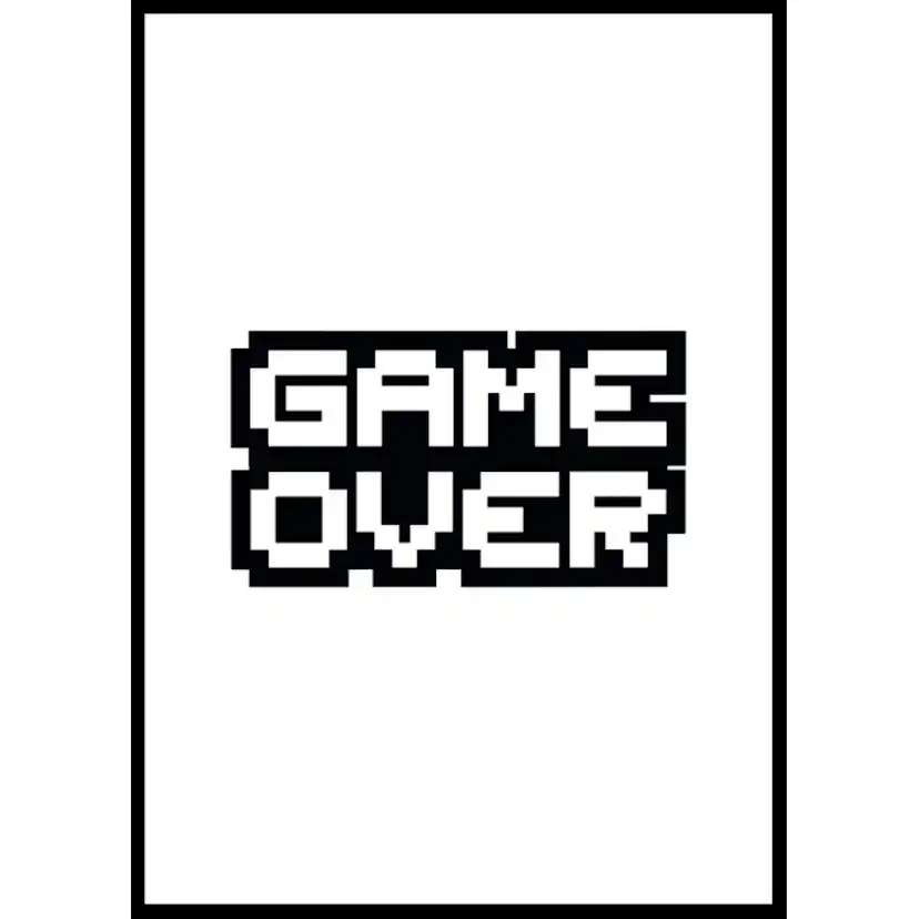 Game Over 50x70 50x70 cm