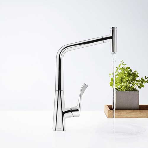 Köksblandare Hansgrohe Metris Select 320 med Utdragbar Pip Krom