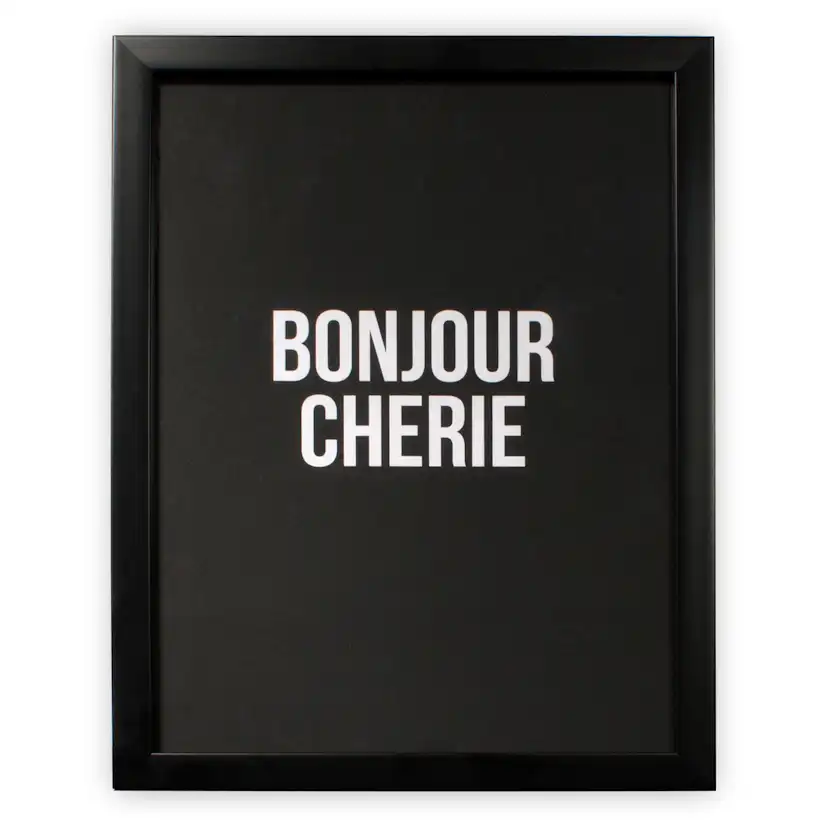 Tavla Art for the Home Bonjour Cherie