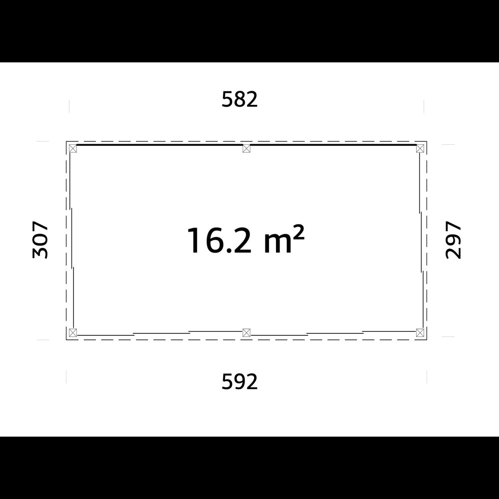 Uterum Palmako Saga 17,3 m² (inv. 16,2 m²) Slide Plus