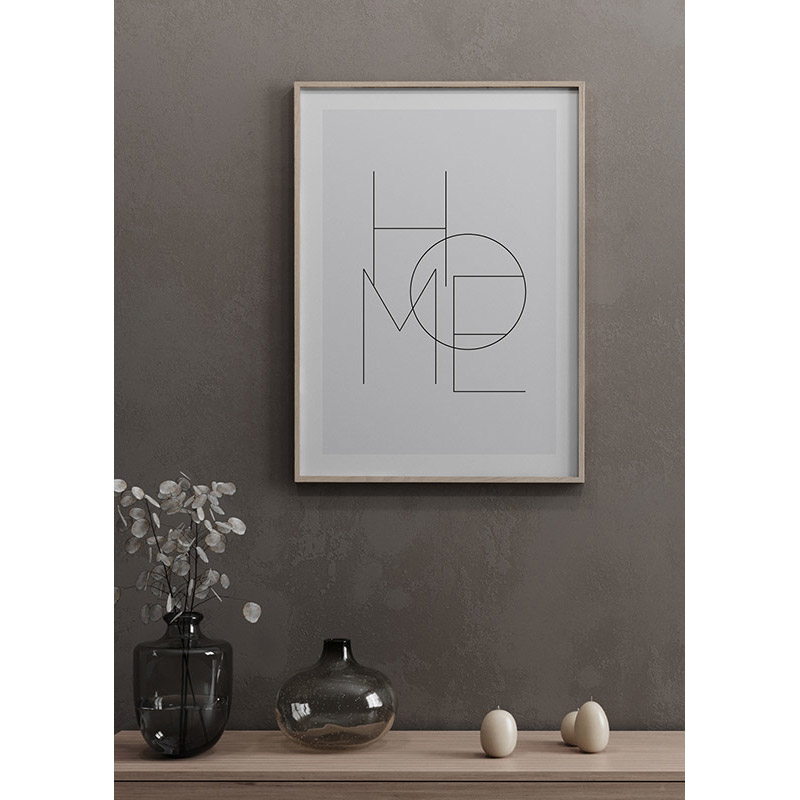 Poster Gallerix Home Typo