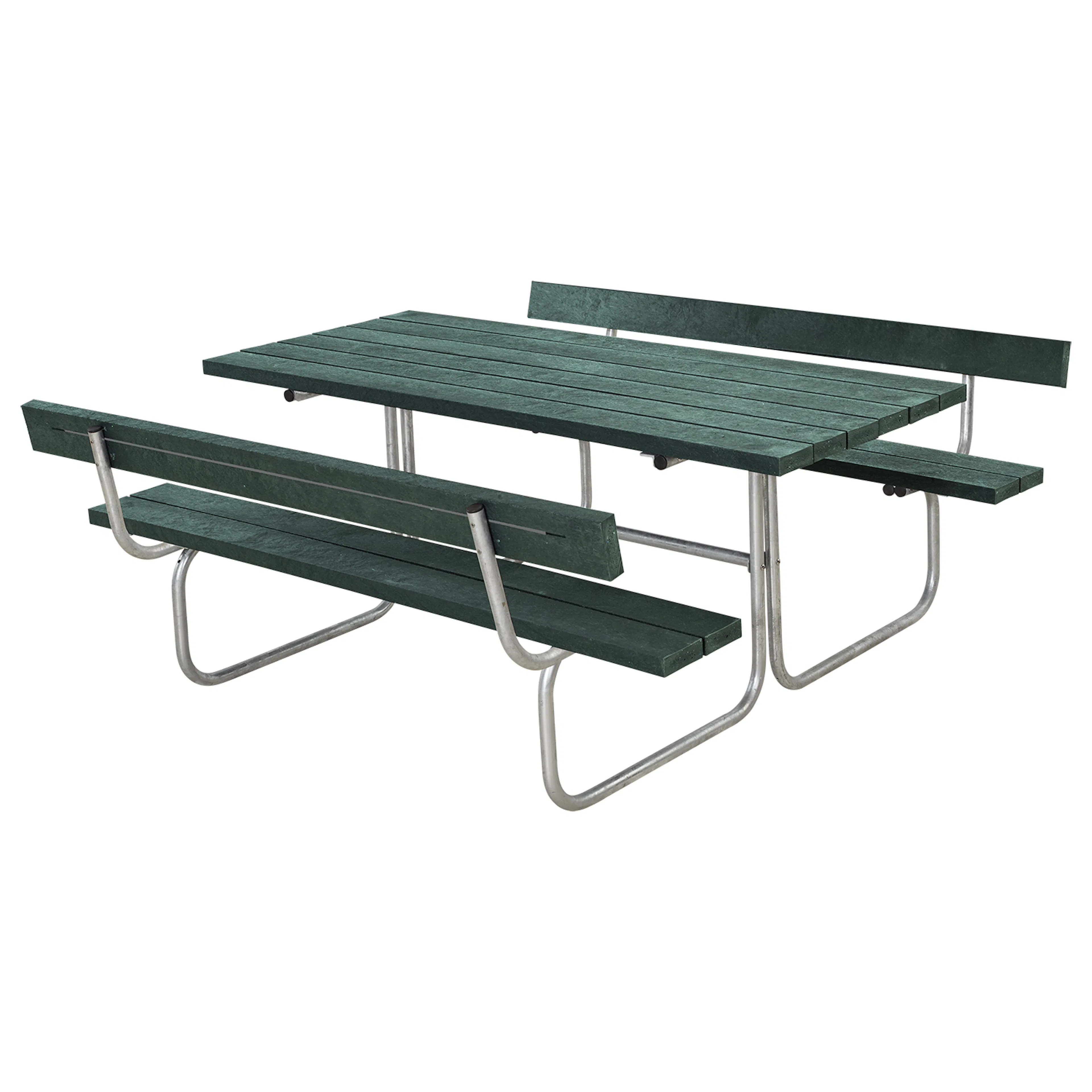Classic Bord-/Bänkset m/2 ryggstöd Med ryggstöd, Grön