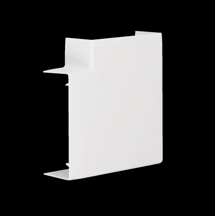 L-Vinkel till Matarkanal Hager Flexibel LF/LFH 40 x 110 mm Halogenfri Vit RAL 9016