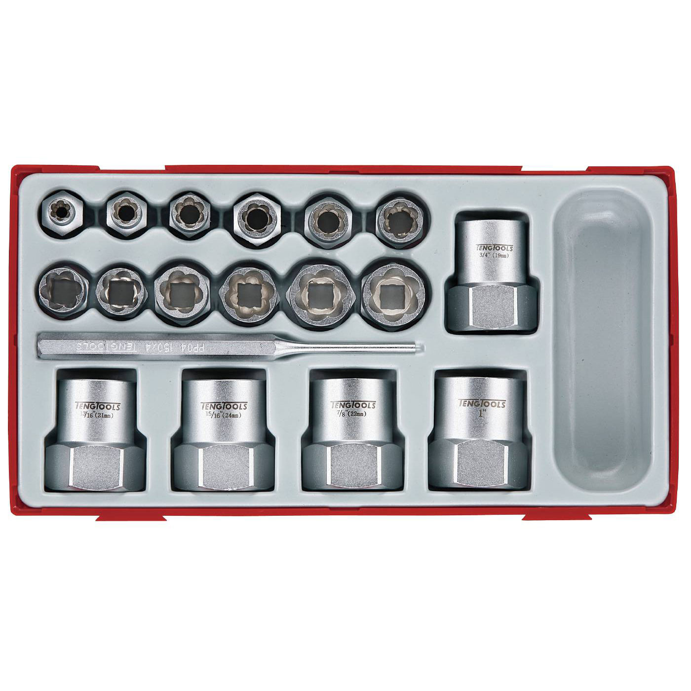 Sexkantutdragarsats 18 delar Teng Tools TTBE18