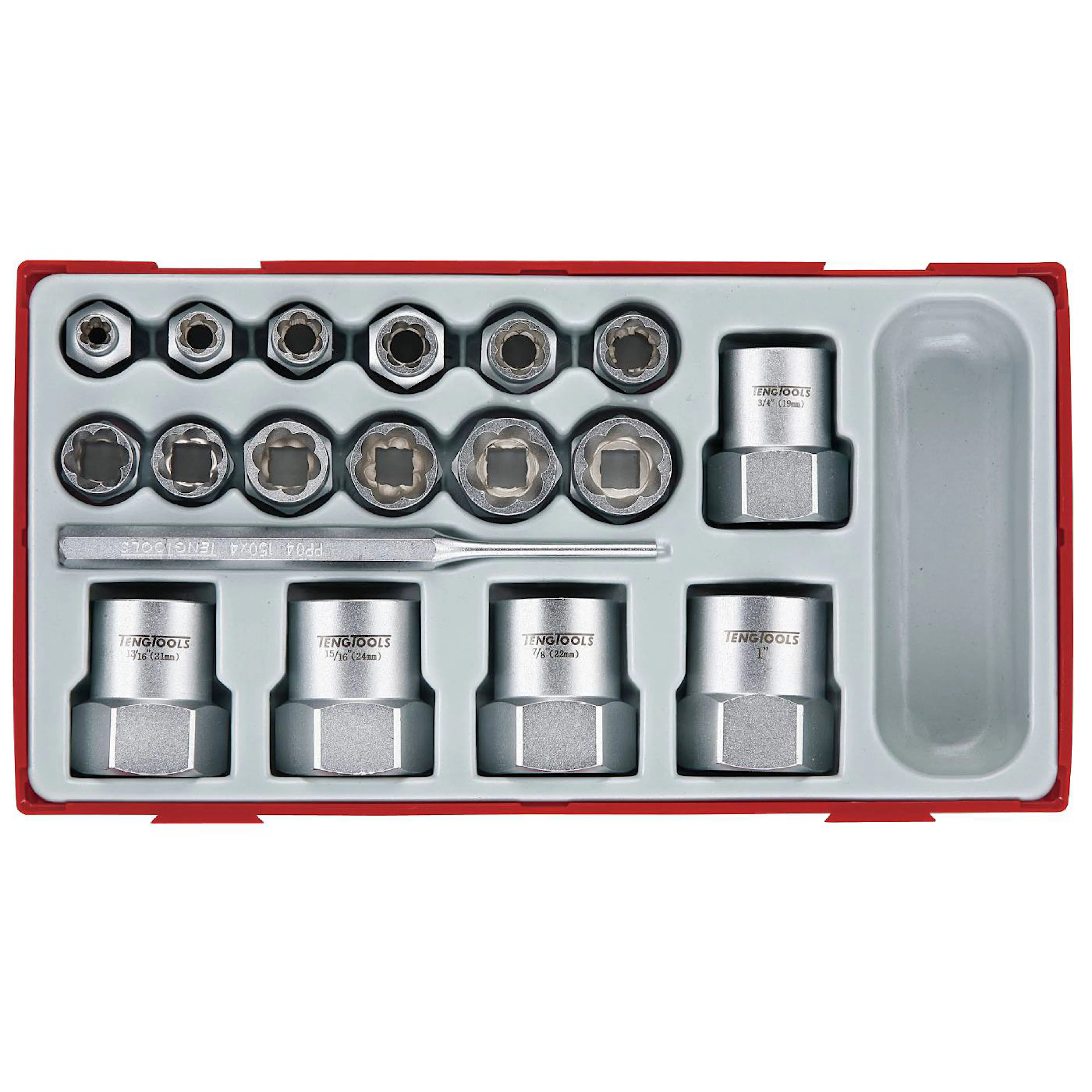 Sexkantutdragarsats 18 delar Teng Tools TTBE18