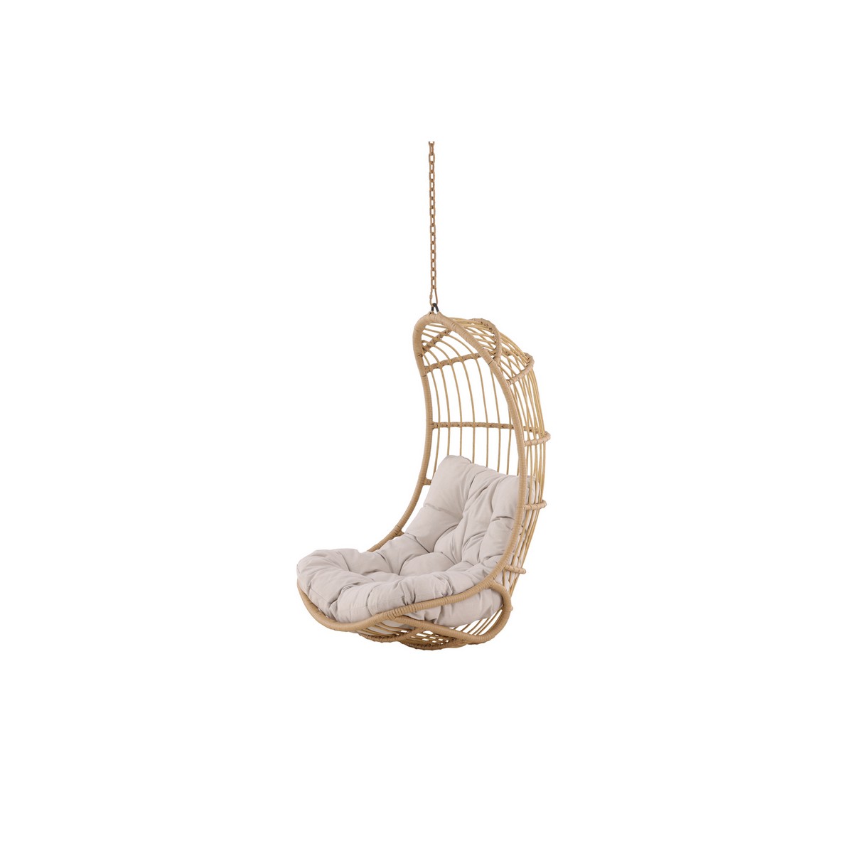 Pulau Hangingchair Rattan Nature / Creme Natur