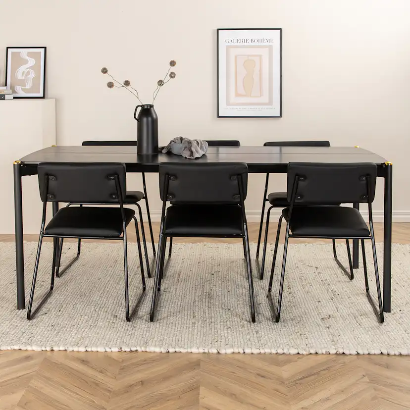 Matgrupp Venture Home Paris matbord och Kungshamn matstol