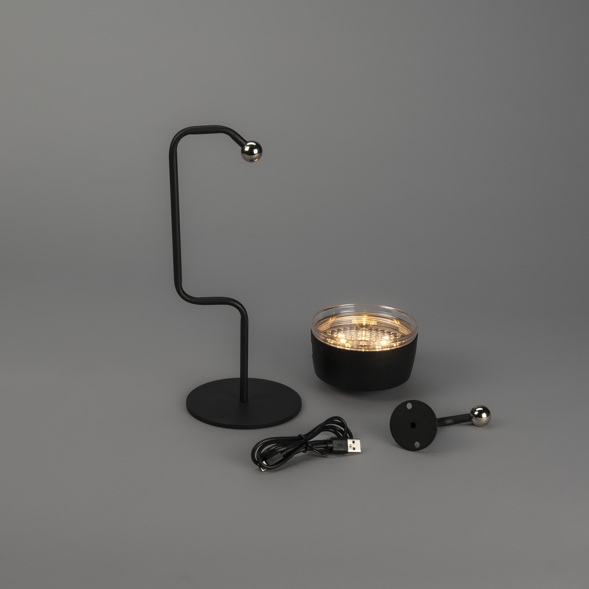 Portabel Lampa Gnosjö Konstsmide Ancona Bords-/Vägglampa USB