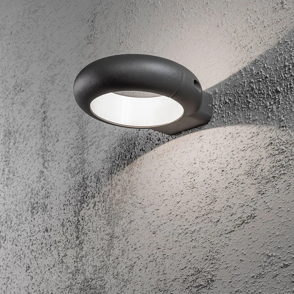 Vägglykta Gnosjö Konstsmide Rovigo 5W High Power LED Mörkgrå
