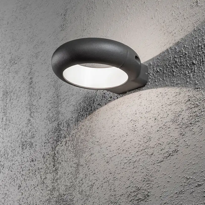 Vägglykta Gnosjö Konstsmide Rovigo 5W High Power LED Mörkgrå