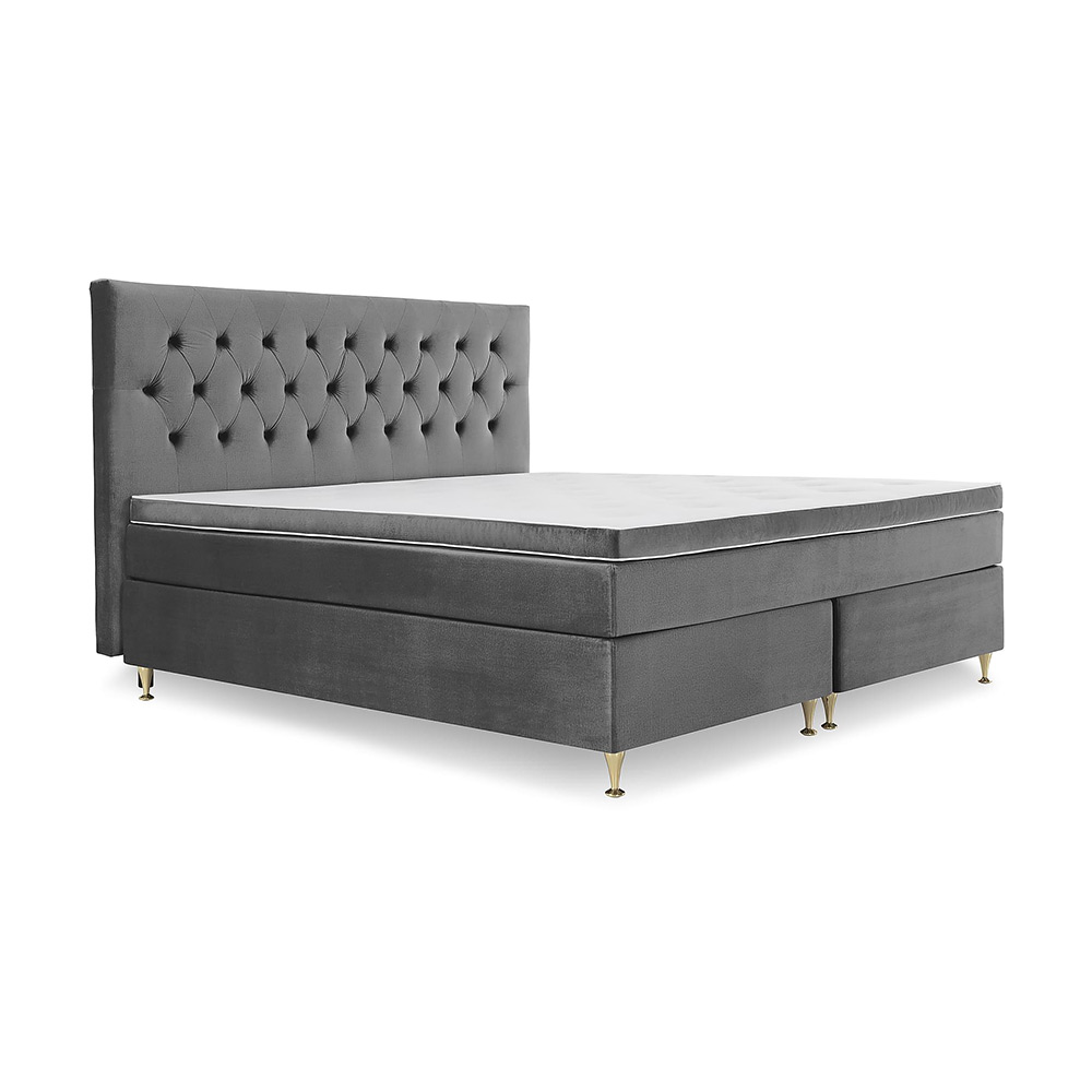 Royal Velvet Kontinentalsäng 210x210 Mörkgrå
