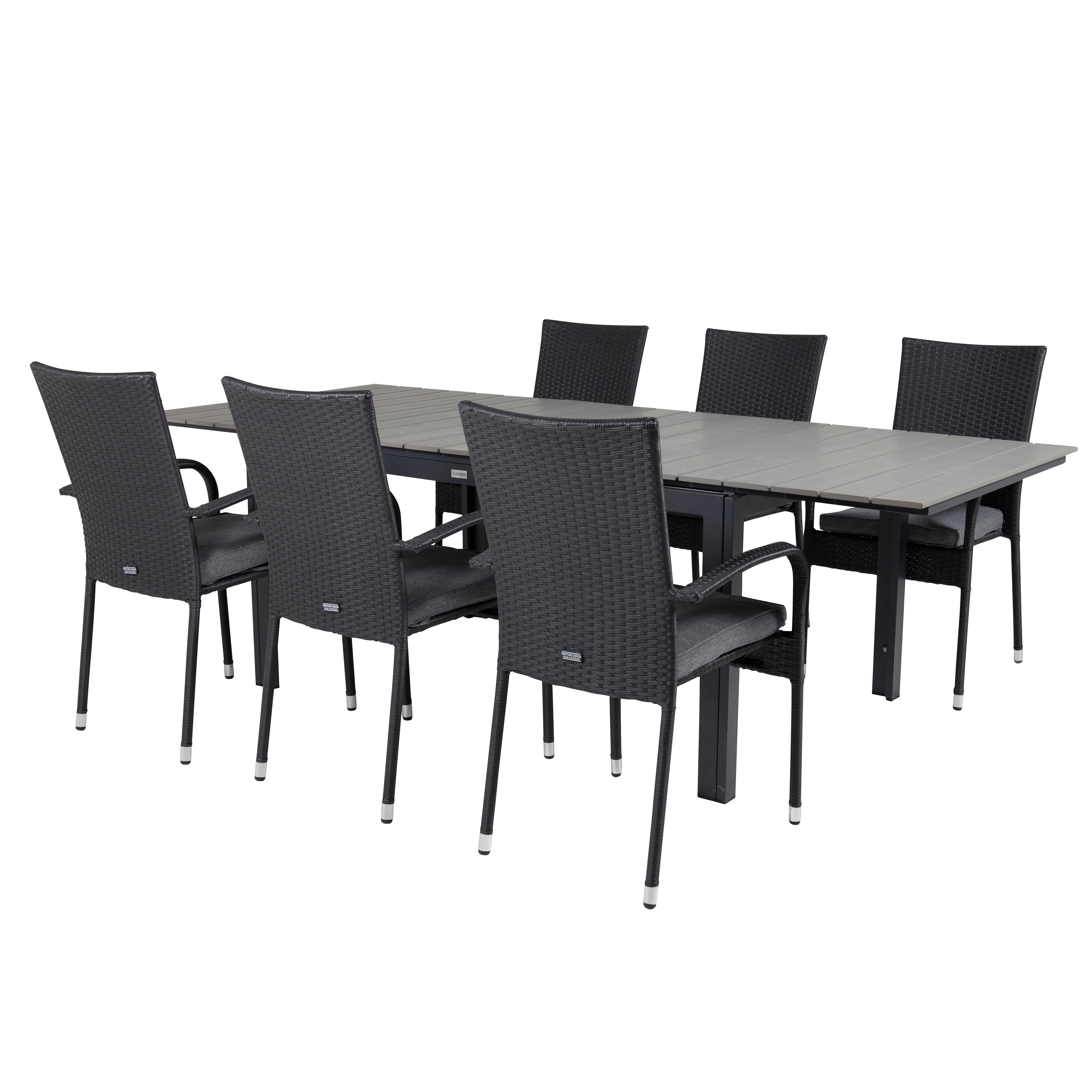 Matgrupp Venture Home Lova 160/240 med 6 Asta Stolar