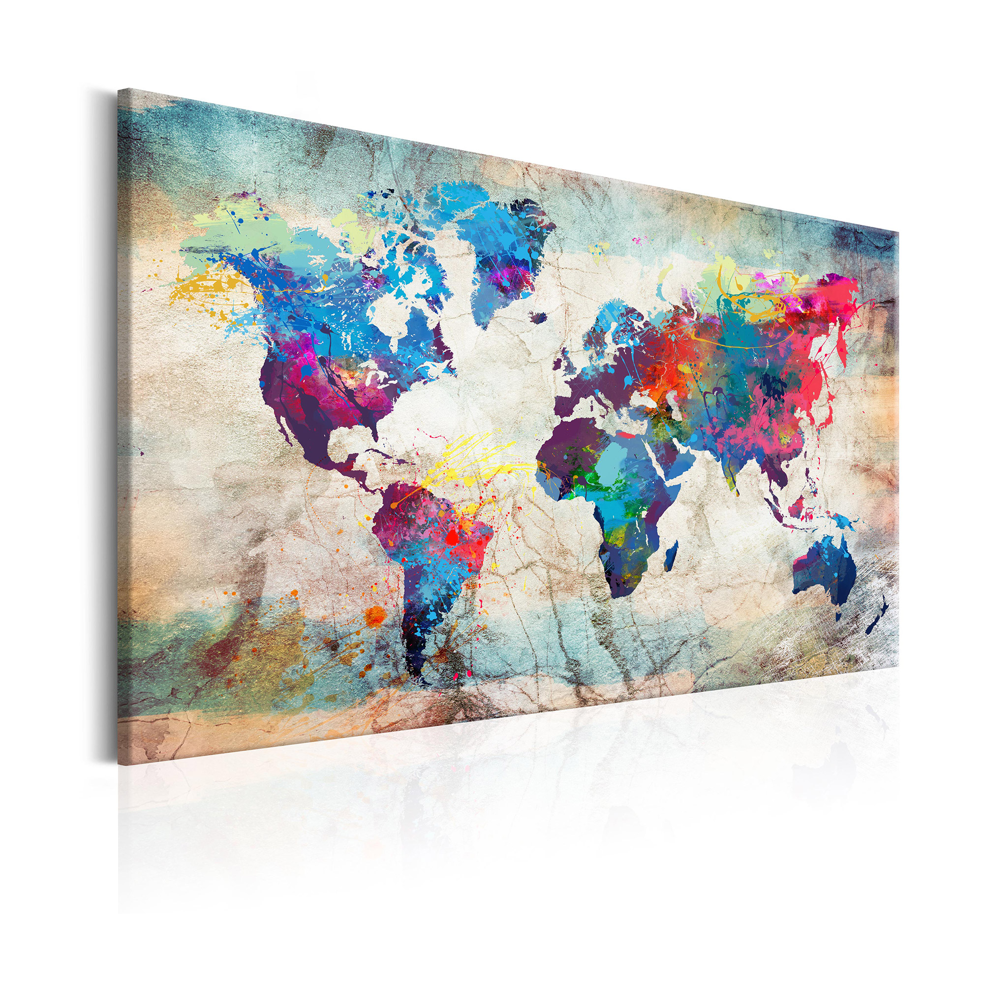 Tavla Arkiio World Map Colourful Madness