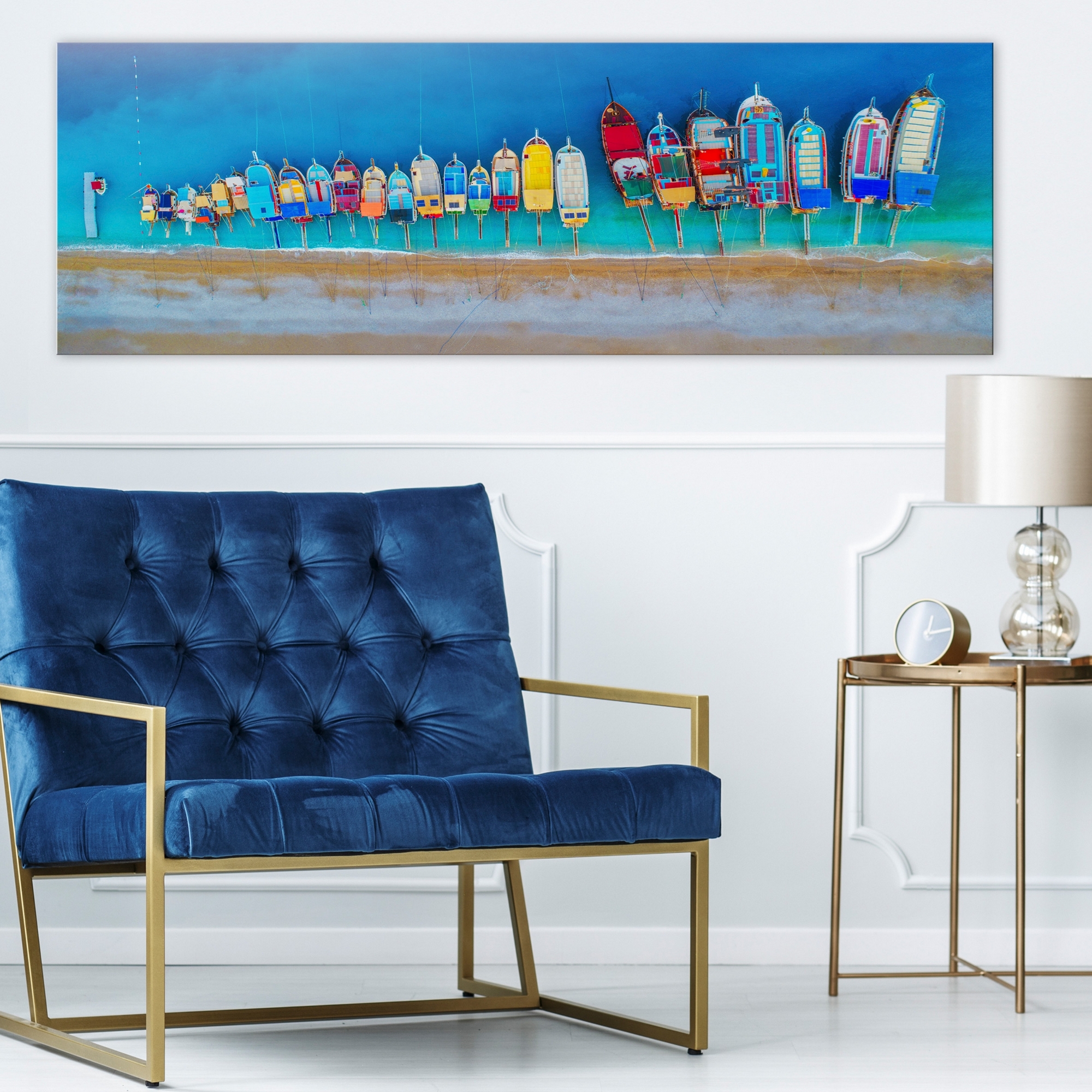 Tavla Arkiio Colourful Boats