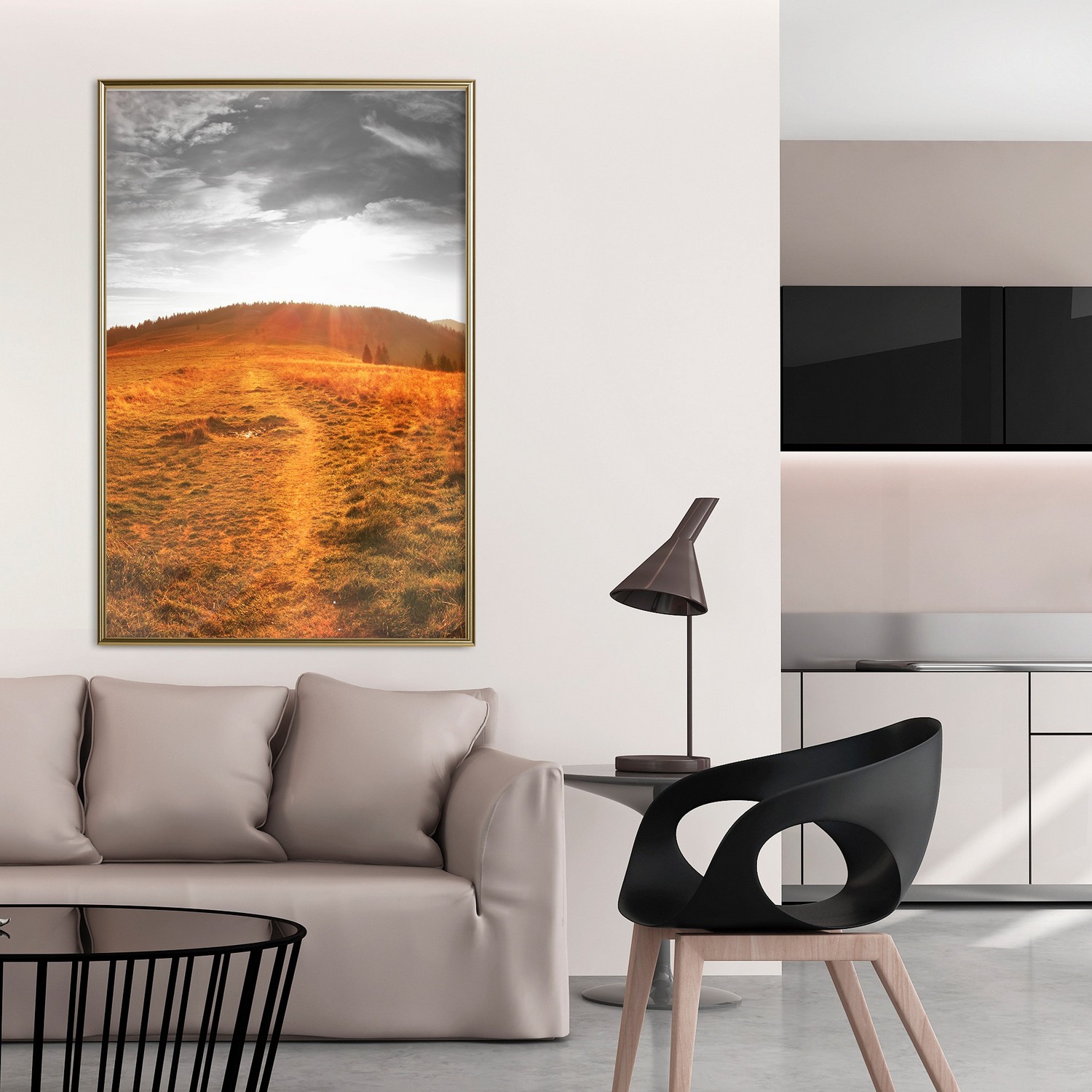 Affisch - Idyll [Poster] 20x30 Guld ram, 20x30 cm