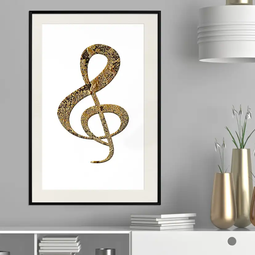 Poster Artgeist Affisch Treble Clef