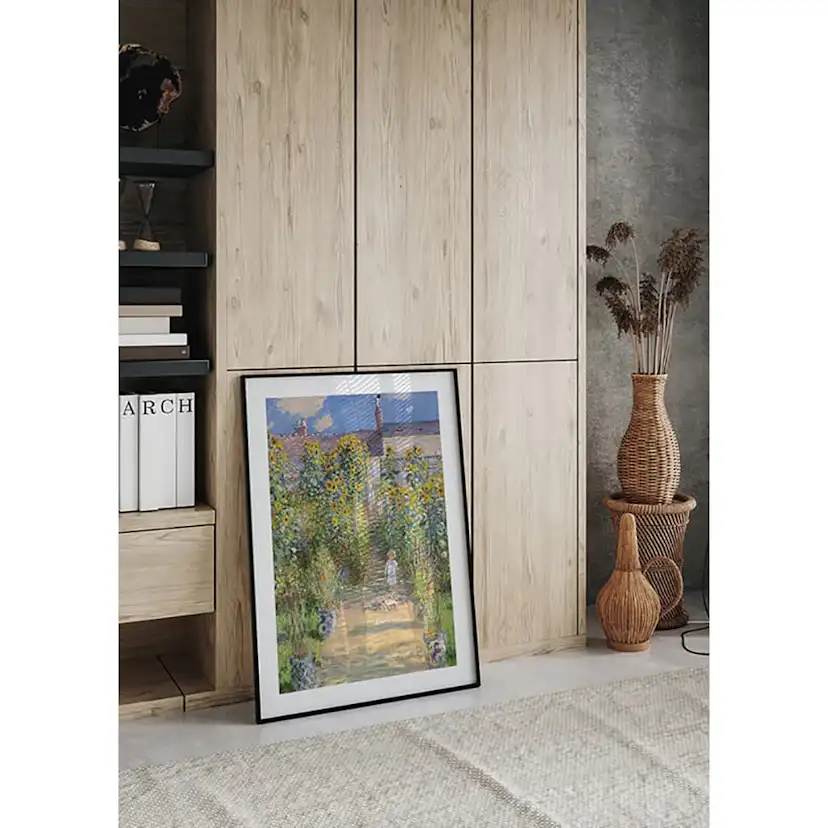 Poster Gallerix The Artist's Garden at Vétheuil By Claude Monet