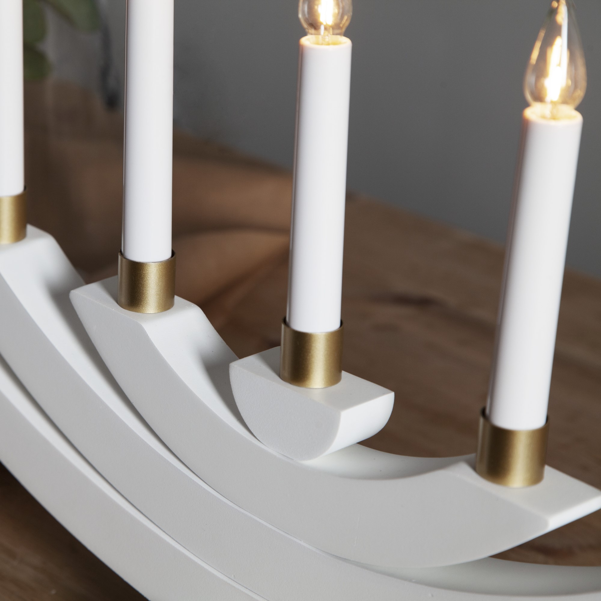 Ljusmanschett7pAccessorize Guld