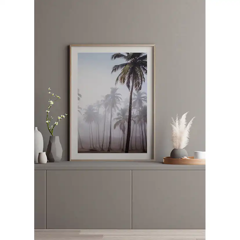 Poster Gallerix Palms In Haze