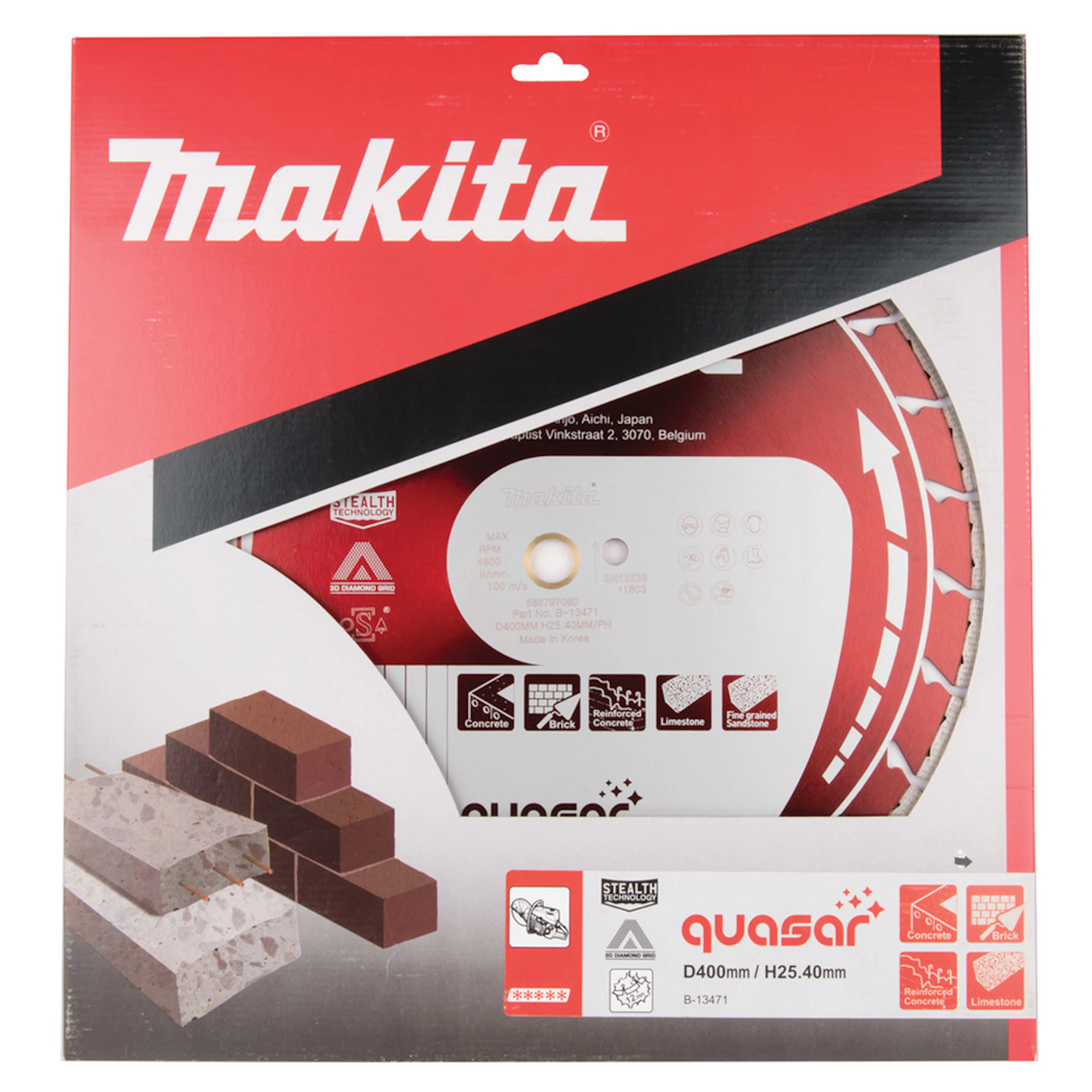 Diamantkapskiva Makita 400x25,4 mm