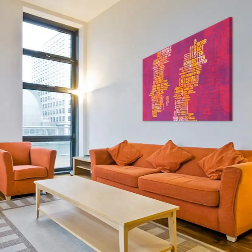 Tavla Arkiio Text Karta Över Sverige