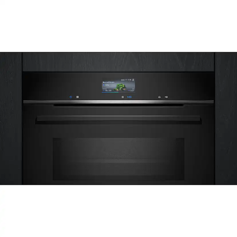 Ugn och Mikro Siemens iQ700 HM736G1B1 + CM724G1B1 Svart