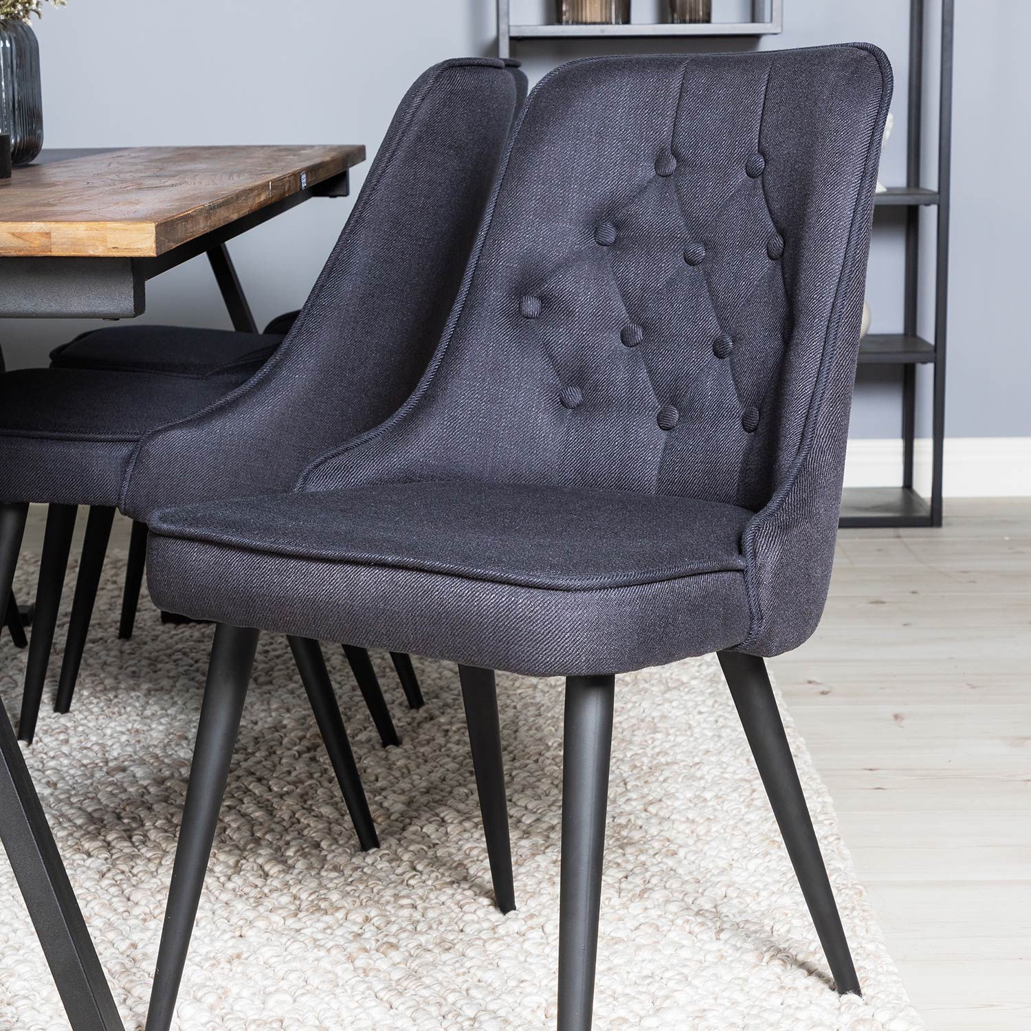 Matgrupp Venture Home Jane med 6 Vera Stolar Polyestertyg