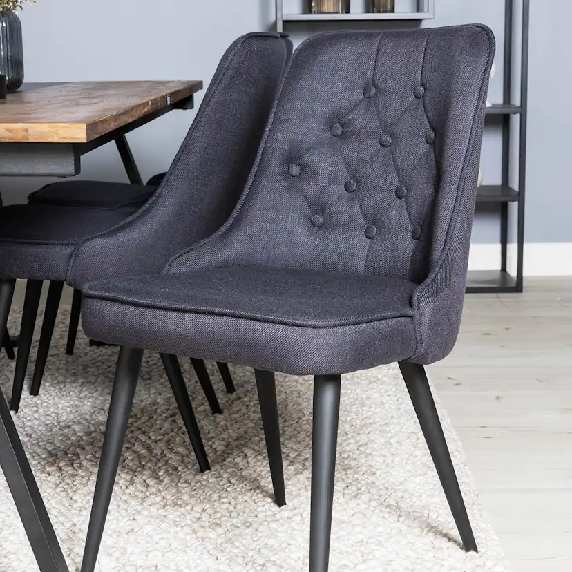 Matgrupp Venture Home Jane med 6 Vera Stolar Polyestertyg