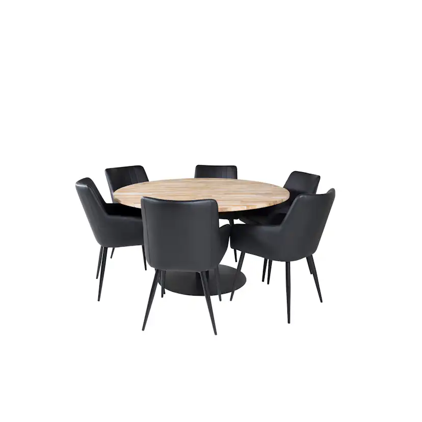 Matgrupp Venture Home Cornelia med 6 Corina Stolar Rund