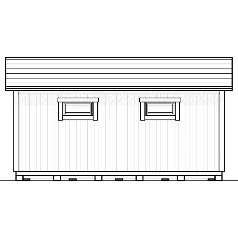 Attefallshus Vibostugan Njuta Funkis 25-3