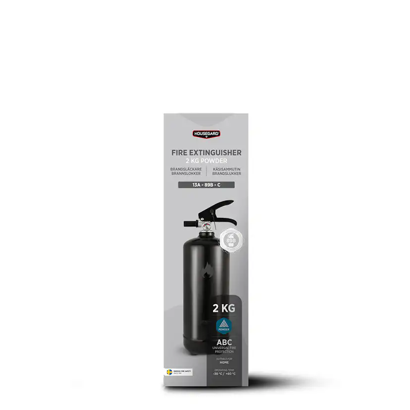 Brandsläckare Housegard 2 kg Pulversläckare