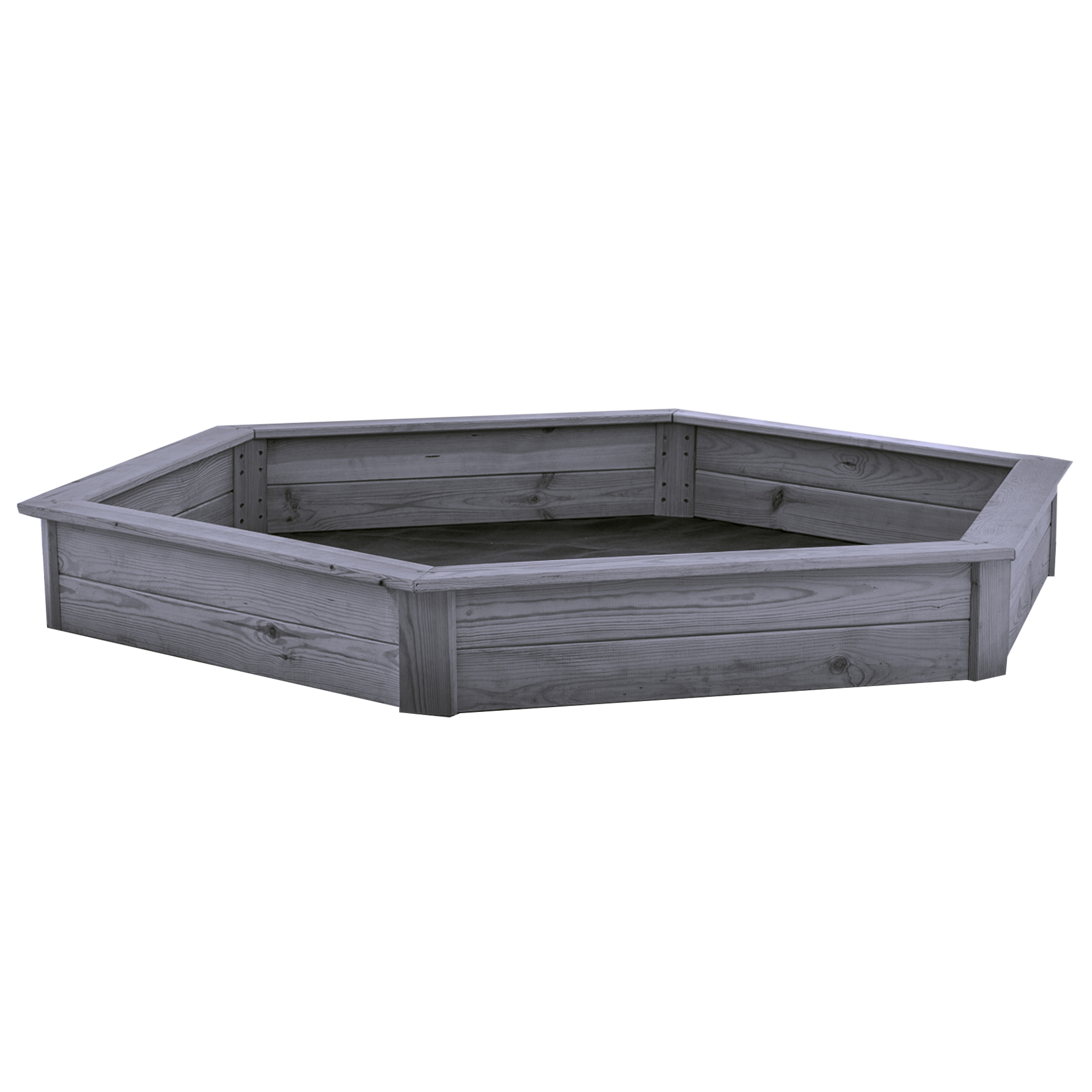 Sandlåda Nordic Play Grå Grundmålad