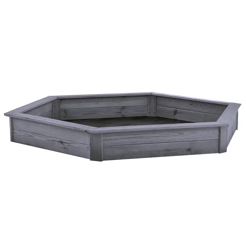 Sandlåda Nordic Play Grå Grundmålad