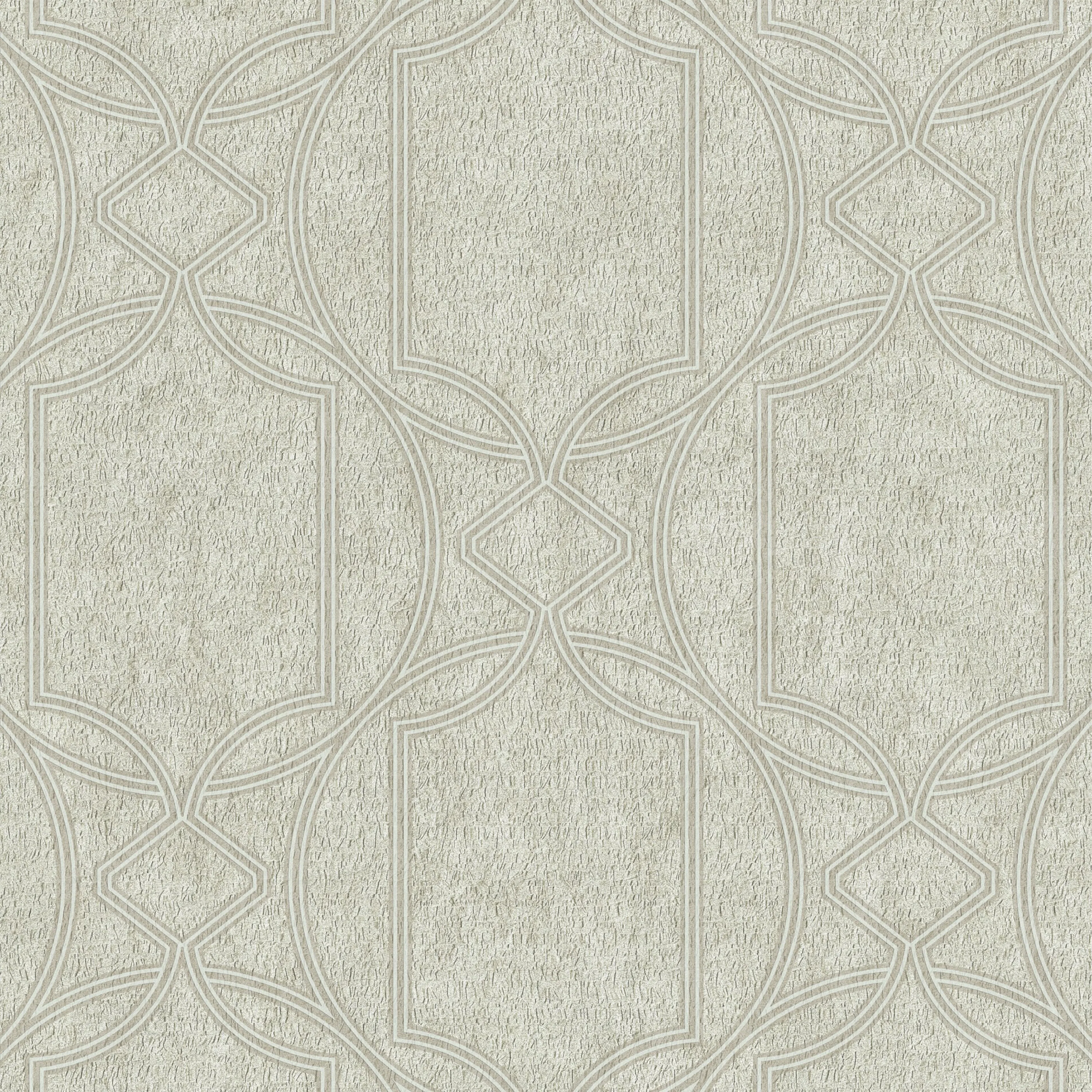Tapet Boutique Deco Geometrisk Ecru