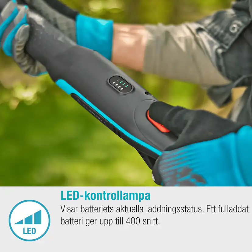 Grensax Gardena EasyCut P4A Komplett med Batteri och Laddare