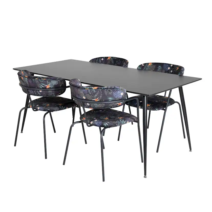 Matgrupp Venture Home Silvia med 4 Aris Stolar