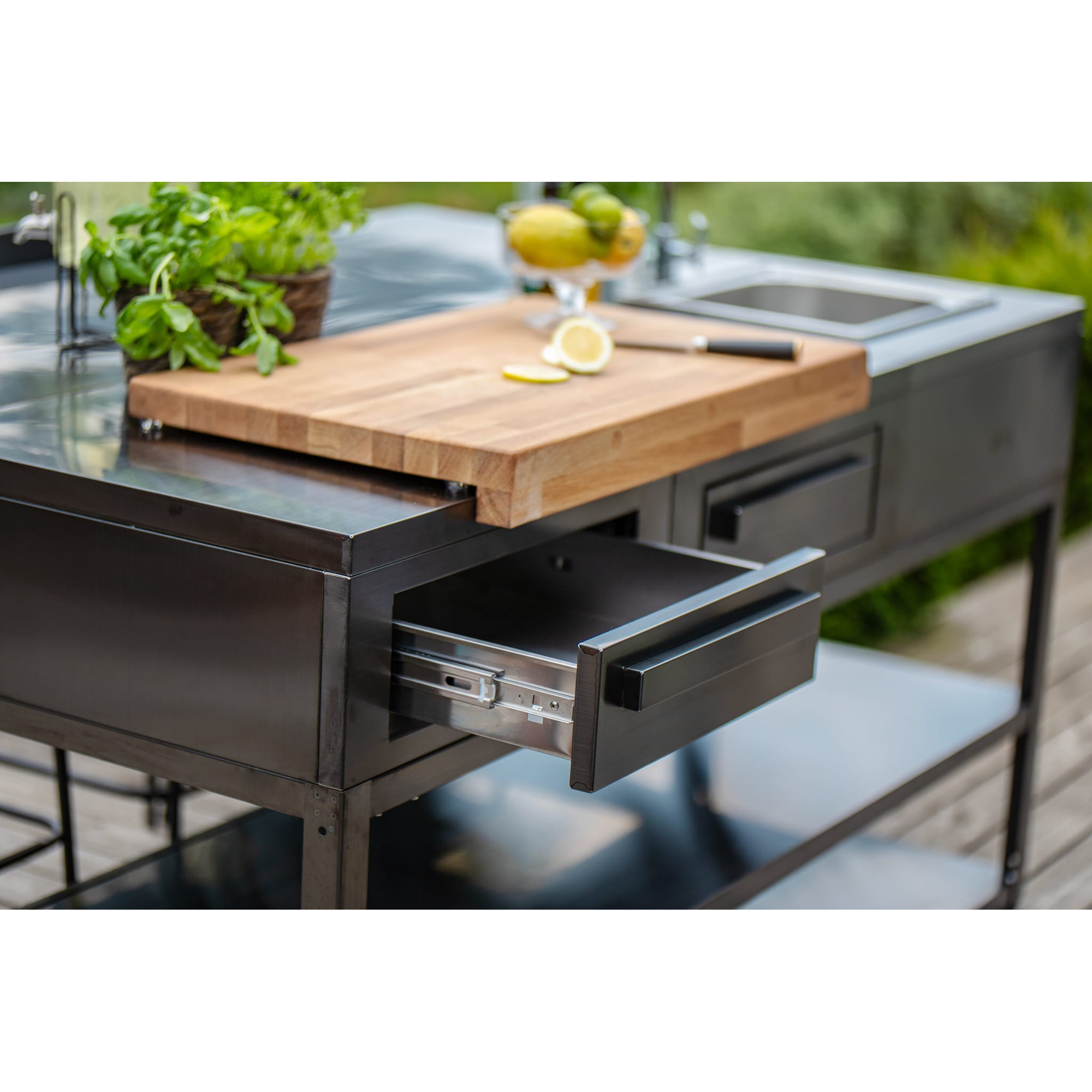 Myoutdoorkitchen - Nordic Line Black - 201SS - Storage modul Svart