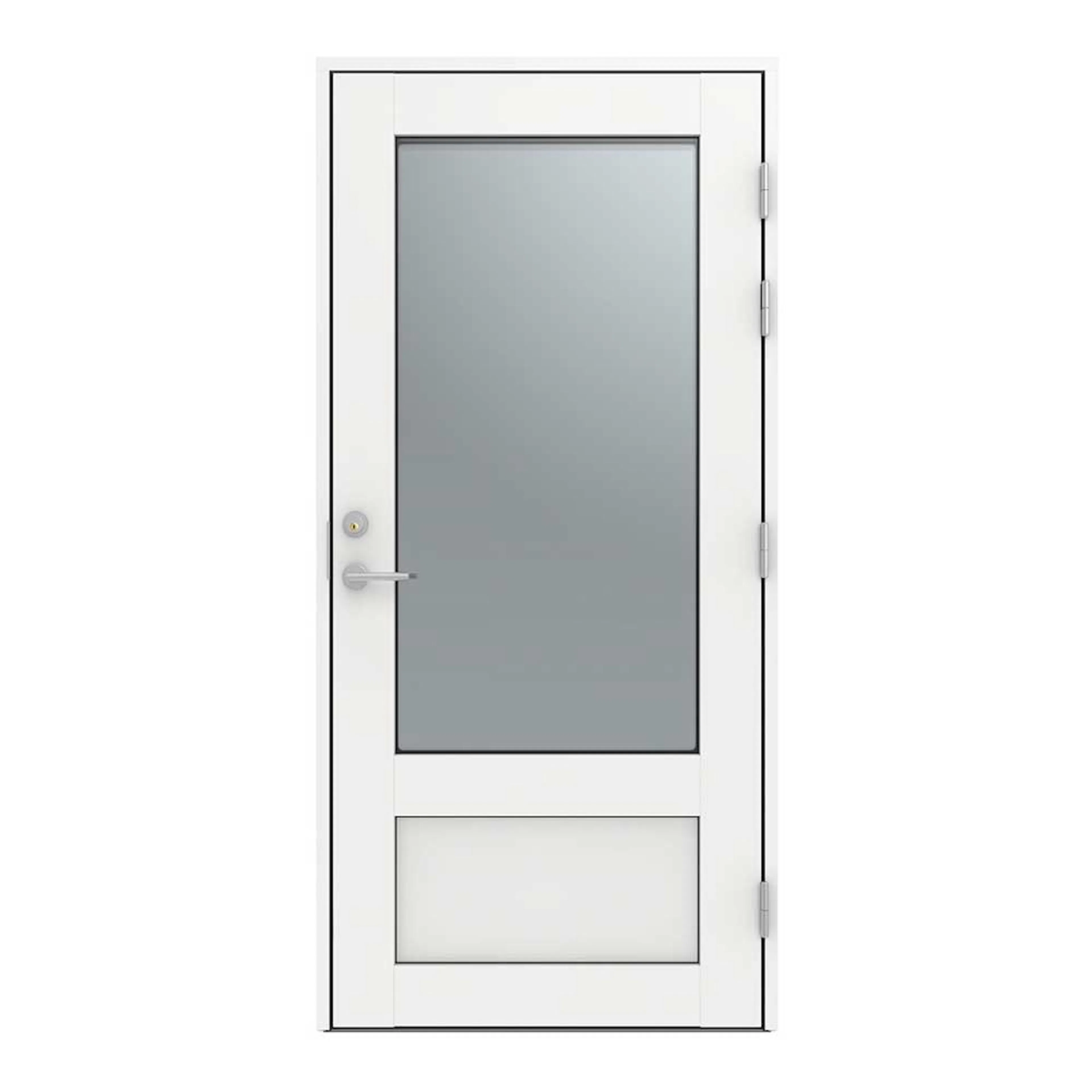 Altandörr 16 Klarglas Aluminum 9x20 Vänster BxH: 90x200 cm, Vänster, 160 Öppningsbart Fönster