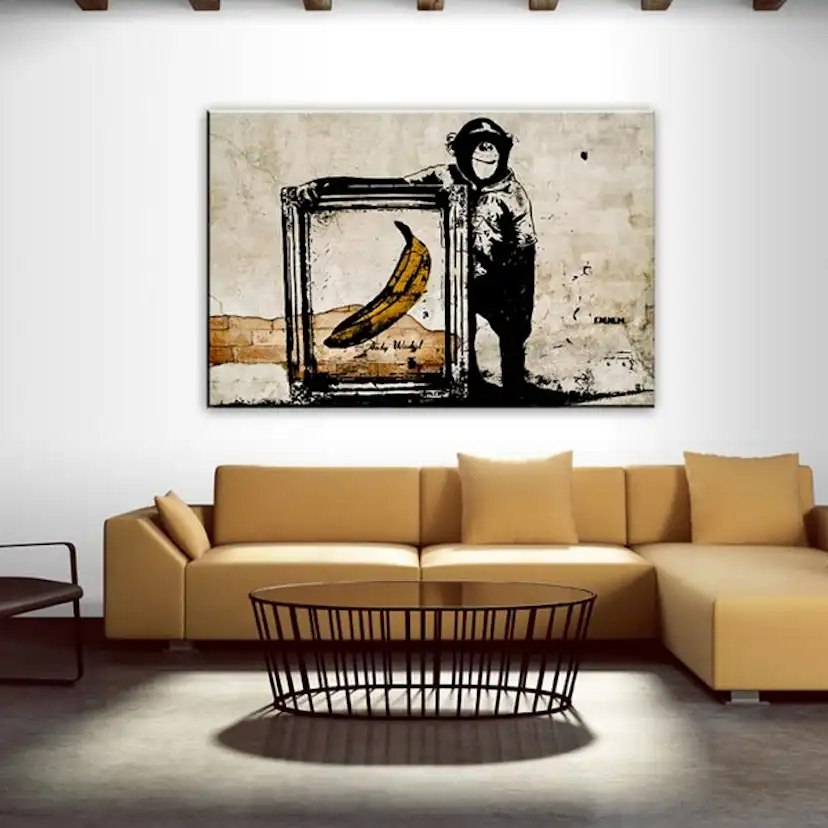 Tavla Arkiio Inspired By Banksy Sepia