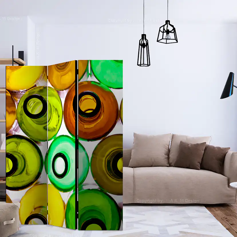 Rumsavdelare Arkiio Bottles Background 135x172 cm