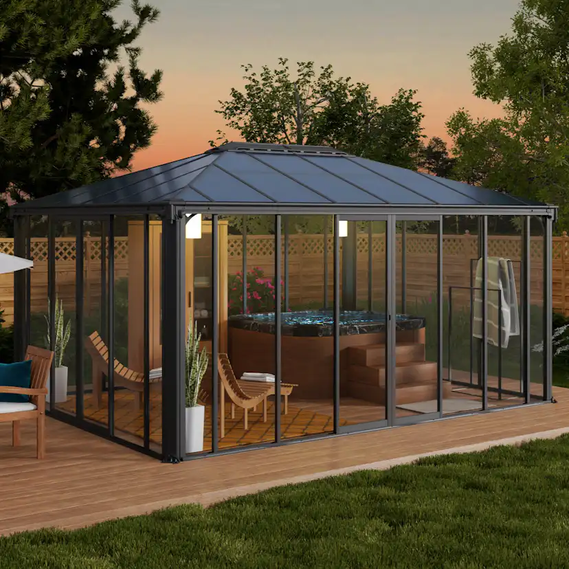 Växthus Canopia by Palram Ledro Aluminium Orangeri 18 m²